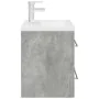 Set muebles de baño 2 piezas madera contrachapada gris hormigón by , Bathroom furniture - Ref: Foro24-3324961, Price: 187,61 ...