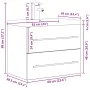 Set muebles de baño 2 piezas madera contrachapada gris hormigón by , Bathroom furniture - Ref: Foro24-3324961, Price: 187,61 ...