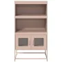 Aparador de acero rosa 68x39x123 cm de , Aparadores - Ref: Foro24-853369, Precio: 112,31 €, Descuento: %