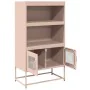 Aparador de acero rosa 68x39x123 cm de , Aparadores - Ref: Foro24-853369, Precio: 112,31 €, Descuento: %
