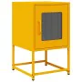 Mesita de noche acero laminado en frío amarillo 36x39x60,5 cm by , Nightstands - Ref: Foro24-853329, Price: 51,97 €, Discount: %