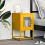Mesita de noche acero laminado en frío amarillo 36x39x60,5 cm by , Nightstands - Ref: Foro24-853329, Price: 51,97 €, Discount: %