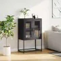 Aparador de acero negro 68x39x107 cm de , Aparadores - Ref: Foro24-853374, Precio: 91,04 €, Descuento: %