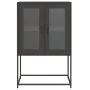 Aparador de acero negro 68x39x107 cm de , Aparadores - Ref: Foro24-853374, Precio: 91,04 €, Descuento: %