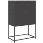 Aparador de acero negro 68x39x107 cm de , Aparadores - Ref: Foro24-853374, Precio: 91,04 €, Descuento: %