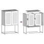 Aparador de acero negro 68x39x107 cm de , Aparadores - Ref: Foro24-853374, Precio: 91,04 €, Descuento: %