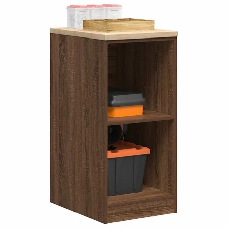 Armario de almacenamiento para garaje roble marrón 40x51x85 cm by , Armarios industriales - Ref: Foro24-860541, Price: 54,89 ...
