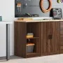 Armario de almacenamiento para garaje roble marrón 40x51x85 cm by , Armarios industriales - Ref: Foro24-860541, Price: 54,89 ...