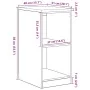 Armario de almacenamiento para garaje roble marrón 40x51x85 cm by , Armarios industriales - Ref: Foro24-860541, Price: 54,89 ...