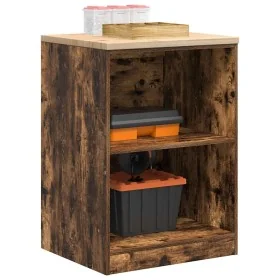 Armario de almacenamiento para garaje roble ahumado 60x51x85 cm by , Armarios industriales - Ref: Foro24-860548, Price: 65,50...