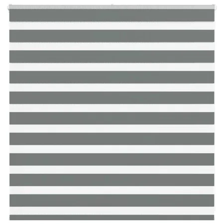 Estor cebra gris oscuro tejido ancho 140,9 cm poliéster de , Persianas y estores - Ref: Foro24-4014114, Precio: 30,01 €, Desc...