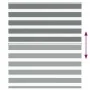 Estor cebra gris oscuro tejido ancho 115,9 cm poliéster by , Blinds and blinds - Ref: Foro24-4014109, Price: 22,39 €, Discoun...