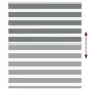 Estor cebra gris oscuro tejido ancho 115,9 cm poliéster by , Blinds and blinds - Ref: Foro24-4014135, Price: 31,13 €, Discoun...