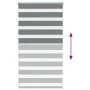 Estor cebra gris oscuro 85x100cm tejido ancho 80,9 cm poliéster by , Blinds and blinds - Ref: Foro24-4014102, Price: 21,65 €,...