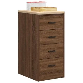 Armario de almacenamiento para garaje roble marrón 40x51x85 cm by , Armarios industriales - Ref: Foro24-860595, Price: 79,58 ...