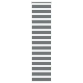 Estor cebra gris oscuro 60x230cm tejido ancho 55,9 cm poliéster by , Blinds and blinds - Ref: Foro24-4014175, Price: 22,13 €,...