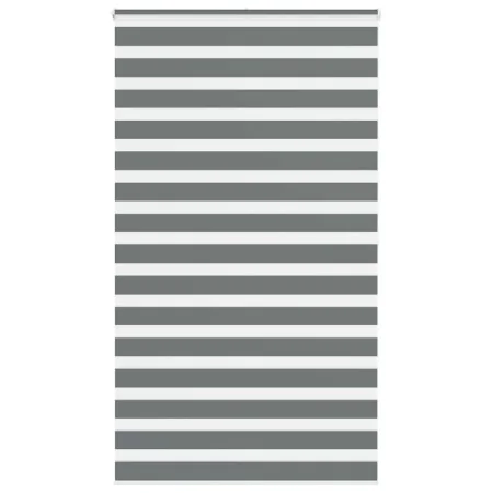 Estor cebra gris oscuro tejido ancho 125,9 cm poliéster by , Blinds and blinds - Ref: Foro24-4014163, Price: 35,25 €, Discoun...