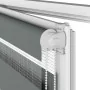 Estor cebra gris oscuro tejido ancho 125,9 cm poliéster by , Blinds and blinds - Ref: Foro24-4014163, Price: 35,25 €, Discoun...