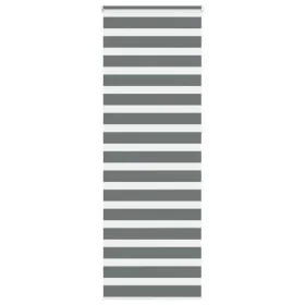Estor cebra gris oscuro 85x230cm tejido ancho 80,9 cm poliéster by , Blinds and blinds - Ref: Foro24-4014180, Price: 23,97 €,...
