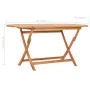Folding garden table solid teak wood 160x80x75 cm by vidaXL, Garden tables - Ref: Foro24-48998, Price: 203,05 €, Discount: %