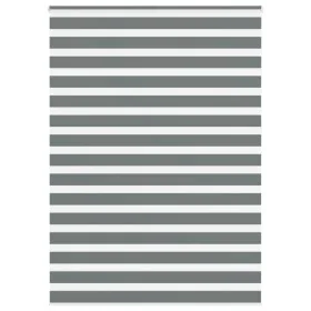 Estor cebra gris oscuro tejido ancho 150,9 cm poliéster by , Blinds and blinds - Ref: Foro24-4014168, Price: 38,88 €, Discoun...