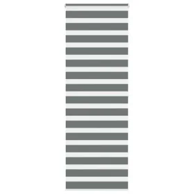 Estor cebra gris oscuro 85x200cm tejido ancho 80,9 cm poliéster by , Blinds and blinds - Ref: Foro24-4014154, Price: 29,98 €,...