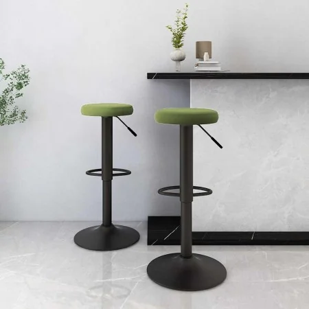 Taburetes de cocina 2 unidades terciopelo verde claro de , Taburetes de cocina - Ref: Foro24-333145, Precio: 75,81 €, Descuen...