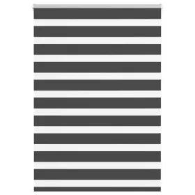 Estor cebra negro 105x100 cm tejido ancho 100,9 cm poliéster by , Blinds and blinds - Ref: Foro24-4014210, Price: 20,00 €, Di...