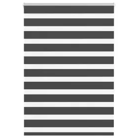 Estor cebra negro 115x150 cm tejido ancho 110,9 cm poliéster by , Blinds and blinds - Ref: Foro24-4014238, Price: 26,81 €, Di...