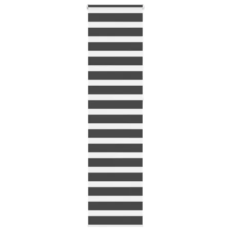 Estor cebra negro 55x230 cm tejido ancho 50,9 cm poliéster de , Persianas y estores - Ref: Foro24-4014278, Precio: 23,41 €, D...