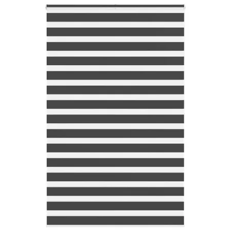 Estor cebra negro 150x200 cm tejido ancho 145,9 cm poliéster by , Blinds and blinds - Ref: Foro24-4014271, Price: 40,89 €, Di...