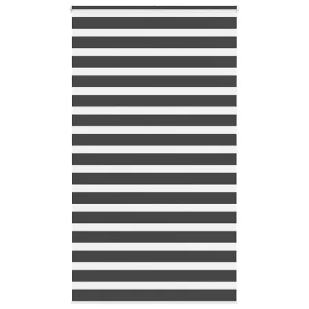 Estor cebra negro 130x200 cm tejido ancho 125,9 cm poliéster by , Blinds and blinds - Ref: Foro24-4014267, Price: 37,72 €, Di...