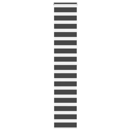 Estor cebra negro 45x200 cm tejido ancho 40,9 cm poliéster by , Blinds and blinds - Ref: Foro24-4014250, Price: 20,27 €, Disc...