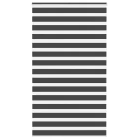 Estor cebra negro 120x200 cm tejido ancho 115,9 cm poliéster by , Blinds and blinds - Ref: Foro24-4014265, Price: 28,36 €, Di...