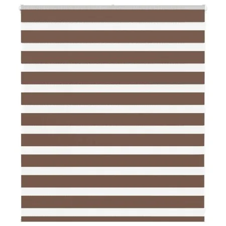 Estor cebra marrón 120x100 cm tejido ancho 115,9 cm poliéster by , Blinds and blinds - Ref: Foro24-4014317, Price: 27,44 €, D...