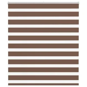 Estor cebra marrón 135x100 cm tejido ancho 130,9 cm poliéster by , Blinds and blinds - Ref: Foro24-4014320, Price: 23,52 €, D...