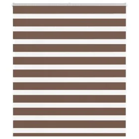 Estor cebra marrón 120x150 cm tejido ancho 115,9 cm poliéster by , Blinds and blinds - Ref: Foro24-4014343, Price: 31,13 €, D...