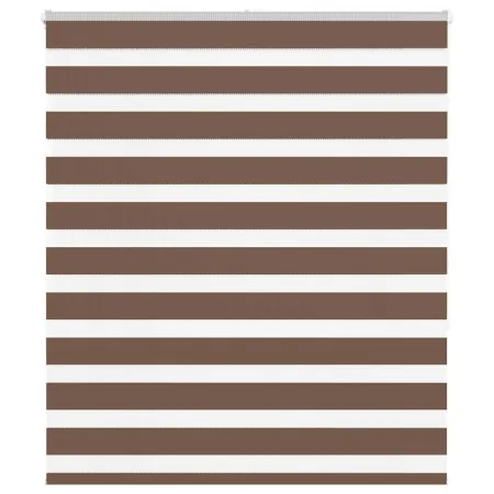 Estor cebra marrón 120x150 cm tejido ancho 115,9 cm poliéster de , Persianas y estores - Ref: Foro24-4014343, Precio: 31,11 €...