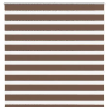 Estor cebra marrón 145x150 cm tejido ancho 140,9 cm poliéster de , Persianas y estores - Ref: Foro24-4014348, Precio: 26,16 €...