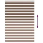 Estor cebra marrón 155x200 cm tejido ancho 150,9 cm poliéster by , Blinds and blinds - Ref: Foro24-4014376, Price: 38,88 €, D...