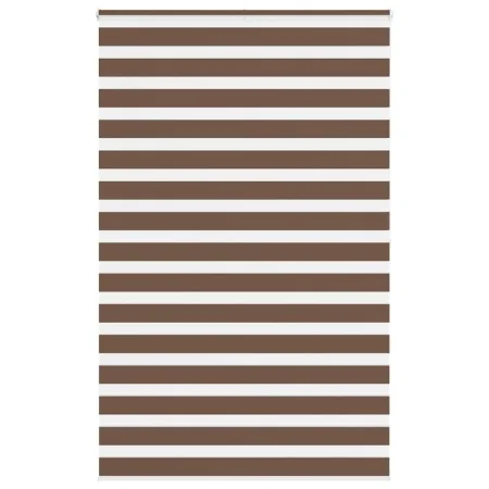 Estor cebra marrón 145x200 cm tejido ancho 140,9 cm poliéster de , Persianas y estores - Ref: Foro24-4014374, Precio: 37,56 €...