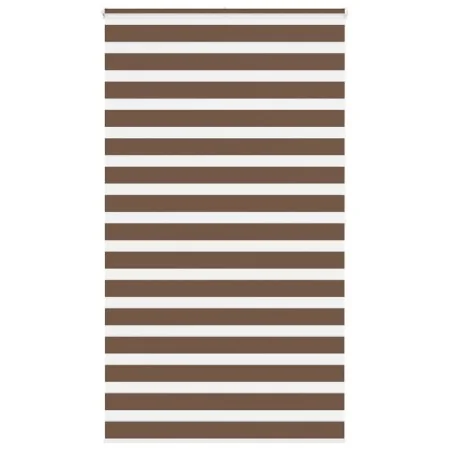 Estor cebra marrón 120x200 cm tejido ancho 115,9 cm poliéster by , Blinds and blinds - Ref: Foro24-4014369, Price: 31,84 €, D...