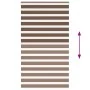 Estor cebra marrón 120x200 cm tejido ancho 115,9 cm poliéster by , Blinds and blinds - Ref: Foro24-4014369, Price: 31,84 €, D...