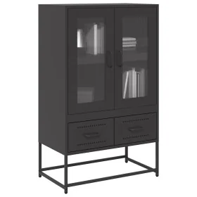 Aparador de acero negro 68x39x111,5 cm by , Sideboards - Ref: Foro24-853362, Price: 145,15 €, Discount: %