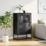 Aparador de acero negro 68x39x111,5 cm by , Sideboards - Ref: Foro24-853362, Price: 145,15 €, Discount: %