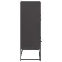 Aparador de acero negro 68x39x111,5 cm by , Sideboards - Ref: Foro24-853362, Price: 145,15 €, Discount: %
