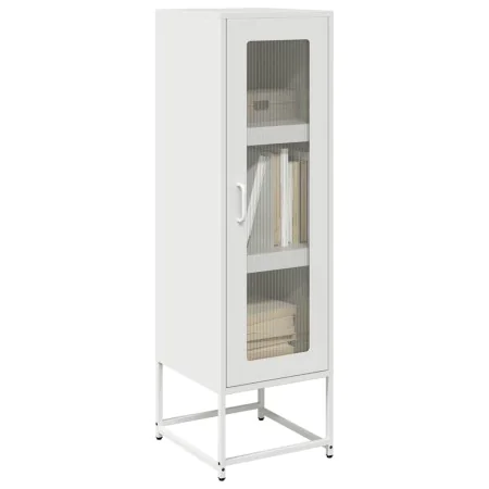 Aparador de acero laminado en frío blanco 36x39x123 cm by , Sideboards - Ref: Foro24-853397, Price: 93,85 €, Discount: %