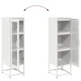 Aparador de acero laminado en frío blanco 36x39x123 cm by , Sideboards - Ref: Foro24-853397, Price: 93,85 €, Discount: %