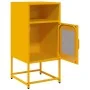 Mesita de noche acero laminado en frío amarillo 36x39x78 cm de , Aparadores - Ref: Foro24-853413, Precio: 60,88 €, Descuento: %