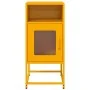 Mesita de noche acero laminado en frío amarillo 36x39x78 cm de , Aparadores - Ref: Foro24-853413, Precio: 60,88 €, Descuento: %